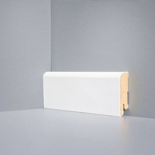 Плинтус напольный Deartio Белый, МДФ U 102-60