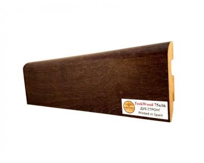 Плинтус МДФ TECKWOOD прямой Дуб Стронг 75х16х2150 Плинтус МДФ TECKWOOD прямой Дуб Стронг 75х16х2150
